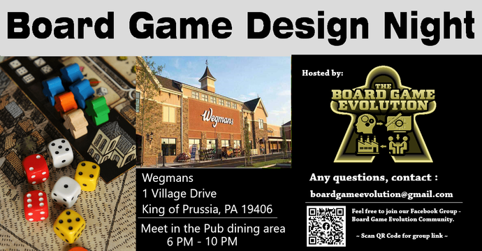 Board Game / Game Design Night - First & Third Wednesday of the Month